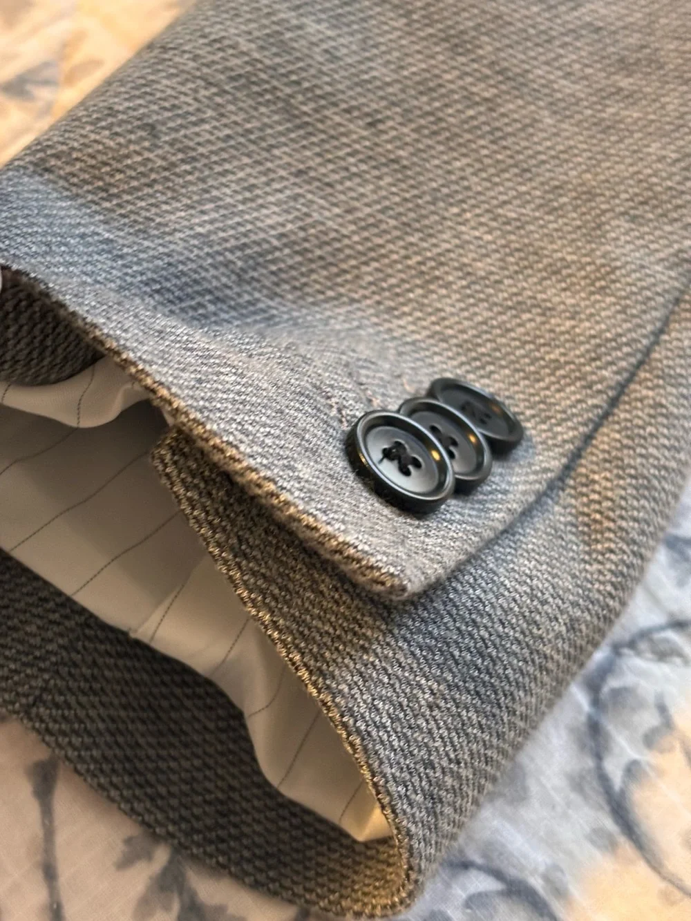Frank & Oak Laurier Fit Gray Blazer Men’s Size 36 Two-Button Single Breasted